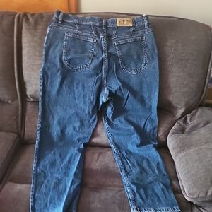 Riders by Lee Straight-Leg Dark Blue Women's Jeans